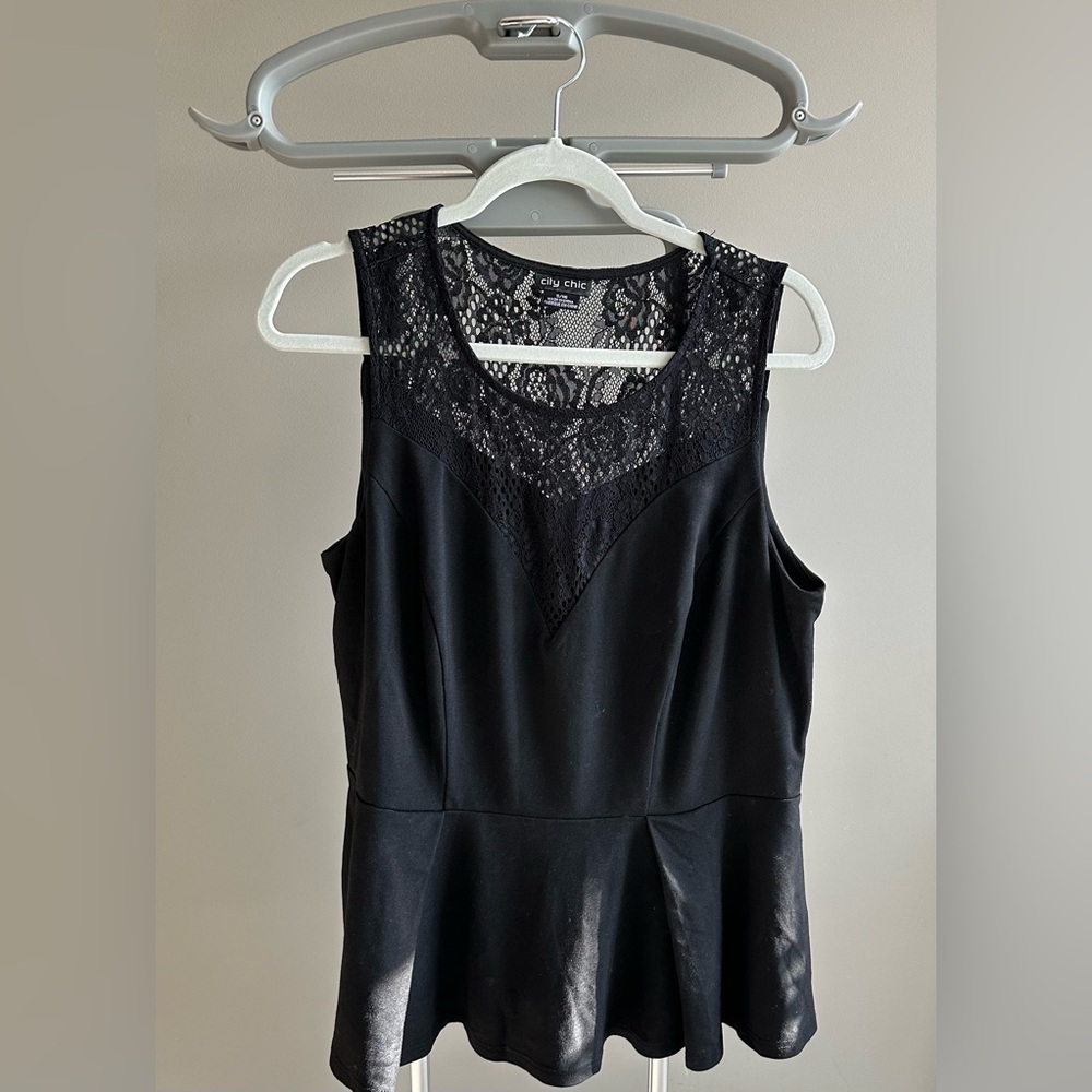 City Chic Peplum Top